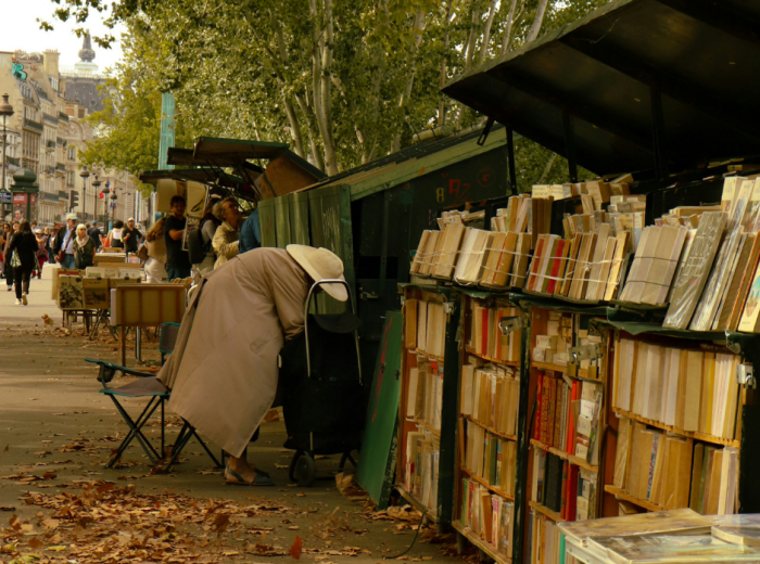 Second-hand book stalls