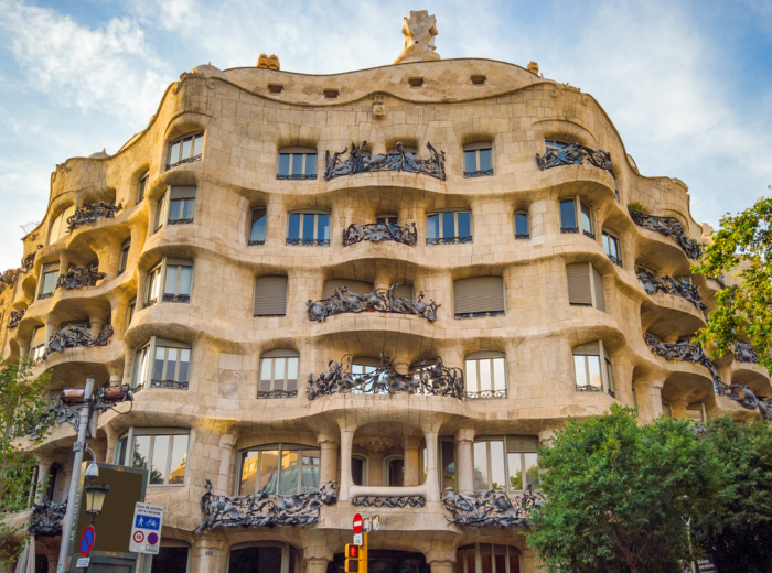 Casa Milà in the gentle early morning sun