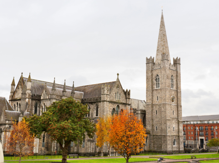 St. Patrick’s Cathedral Dublin in Fall