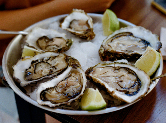 Dublin Bay oysters and lemon on ice