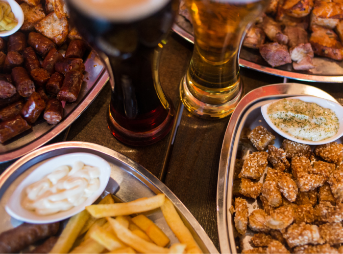 Proper Irish pub food to share with a pint or two