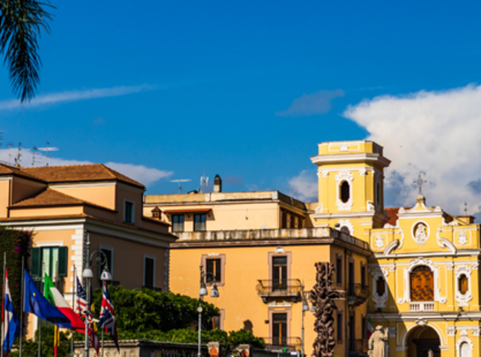 Piazza Tasso central square, the heart of everything