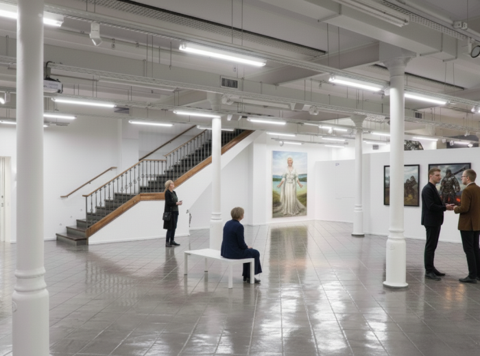 Gallery space in converted factory