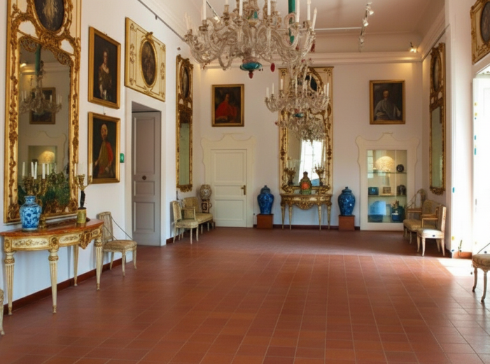 Gallery room at Museo Correale di Terranova
