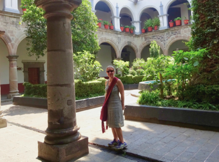 Quiet courtyard in Coyoacán