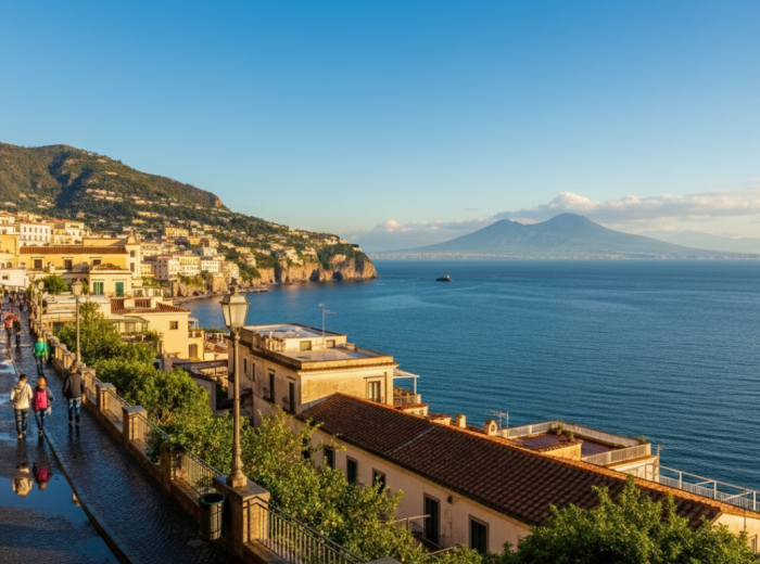 Clear October skies over Sorrento after a passing shower