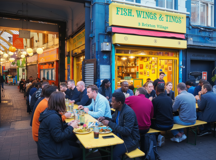 Fish, Wings & Tings Caribbean Restaurant in Brixton Village