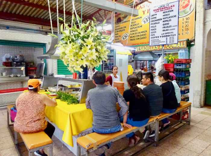 Market food stand in Coyoacan
