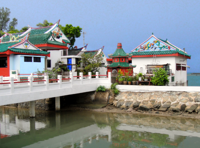 Kusu Island on a calm, quiet day