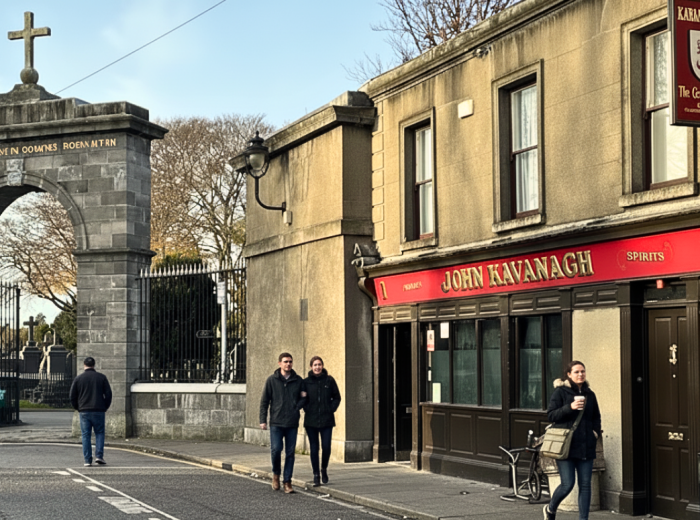 The Gravediggers pub (John Kavanagh pub) next to the Glasnevin Cemetery