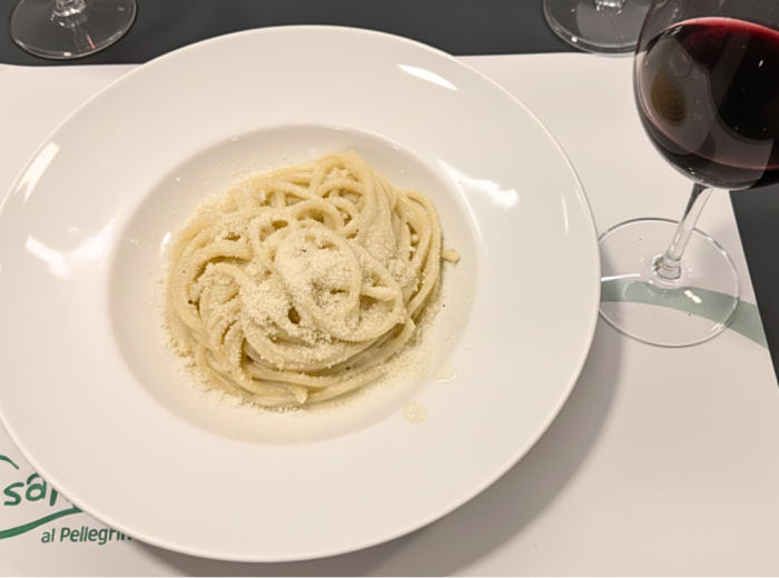 Carbonara at Trattoria Da Cesare in Monteverde