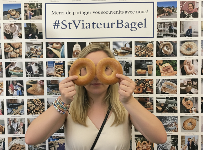A warm sesame bagel from St-Viateur Bagel