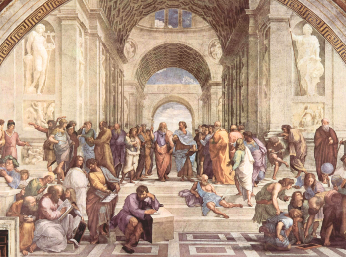 Wide view of School of Athens