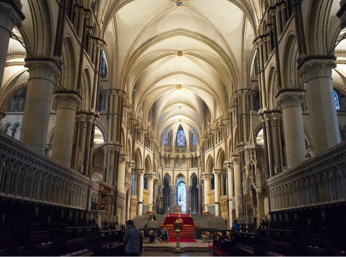 Canterbury Cathedral nave interior