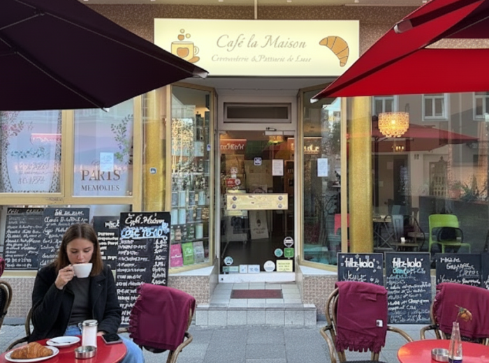 Traditional Haidhausen bakery in the morning
