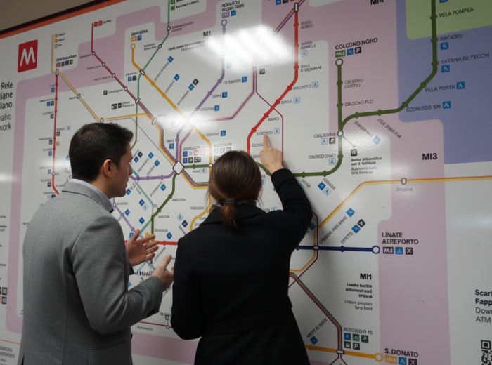 Milan's efficient public transport: The Milan metro