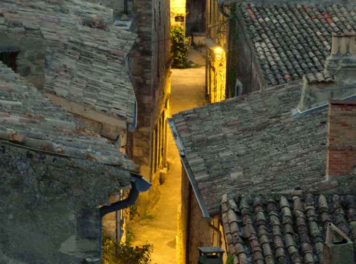 Bergamo Alta’s Venetian walls and funicular over the medieval city