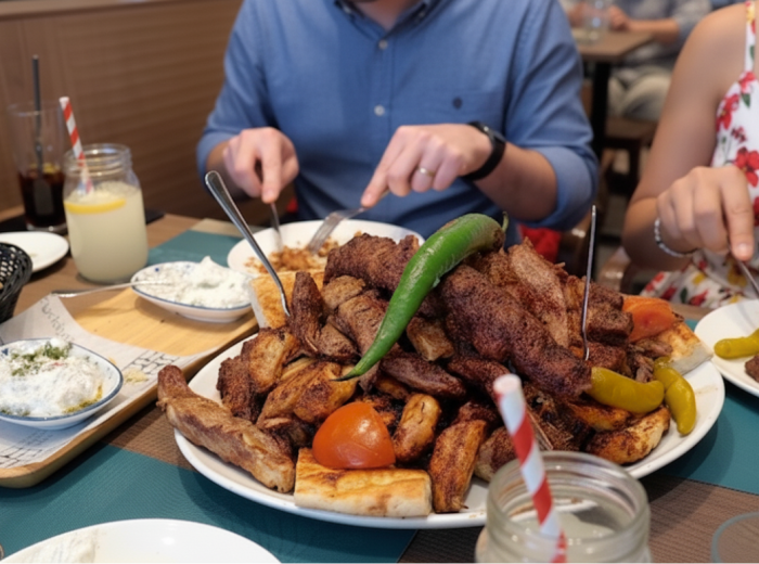 Gökyüzü Green Lanes grilled kebabs to share