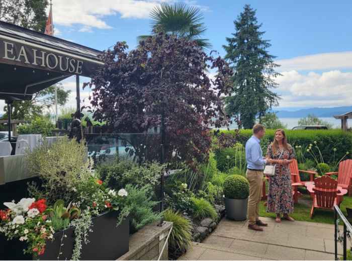 Scenic view of The Teahouse in Stanley Park