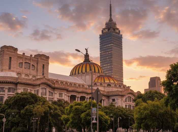 View of the Torre Latinoamericana 