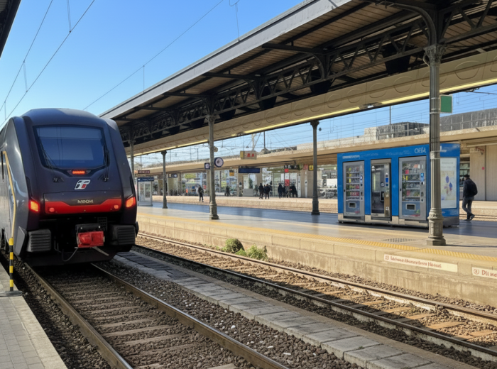Train platform at Bologna Centrale