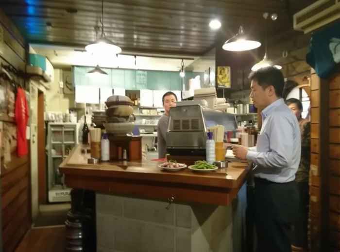 Standing bar Sakanaya near JR Tenma Station