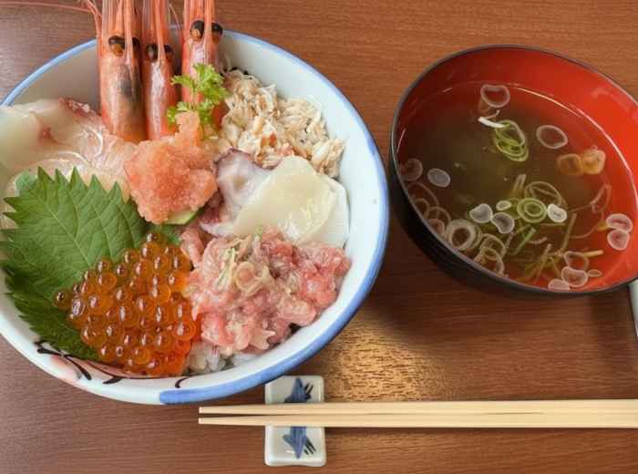 Seafood bowl from Kitano Gurume in Sapporo