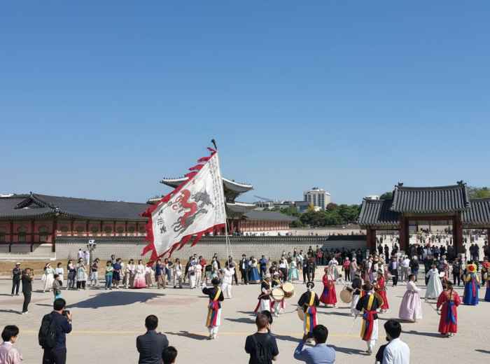 Royal ceremony at Gyeongbokgung Palace in May