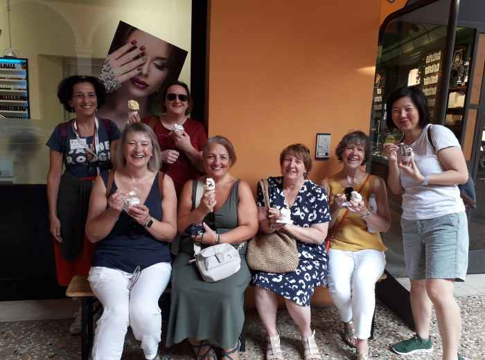 Me and some of my guests enjoying gelato!