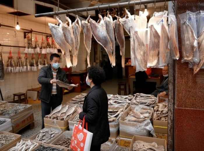 Dried seafood shopfront in Sheung Wan