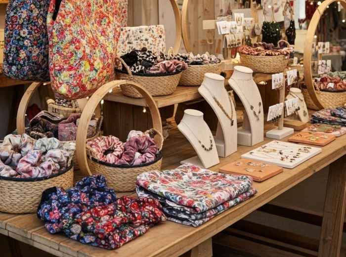 Handcrafts from the popup store