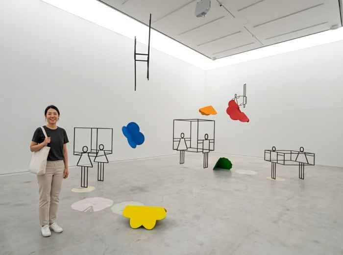Jiwoo Park at a contemporary art exhibition at MMCA Seoul 