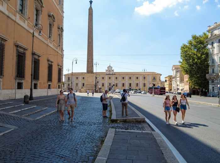 Everyday street life in San Giovanni, Rome 