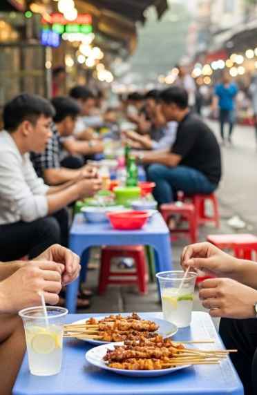 Hanoi Street Eats & Sips: Bún Chả, Bia Hơi & Egg Coffee