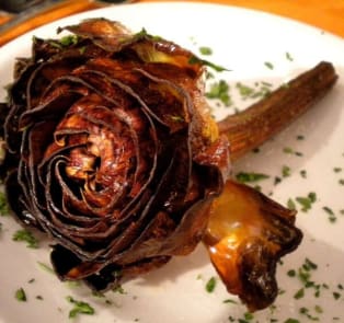 Carciofo alla Giudia in the Jewish Ghetto