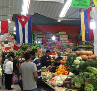 Shopping at markets