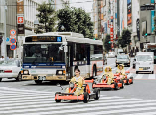 Enjoy street go-karting in Tokyo