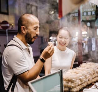 Food stalls and local vendors at Nishiki Market