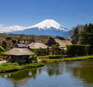 Oshino Hakkai Village near Mt Fuji, Japan