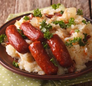 Stoemp and Sausage at Be My Stoemp