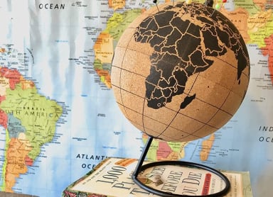 Cork Desk Globe