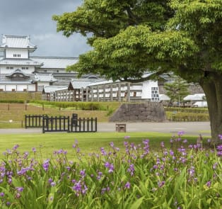 Take in the views from Kanazawa Castle Park