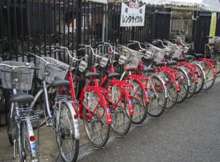 Kyoto bike rentals is super easy