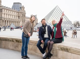 Landmarks like the Eiffel Tower