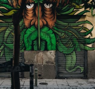 Street art in and near La Tabacalera de Lavapies