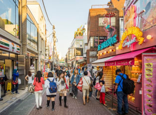 Harujuku is buzzing with energy