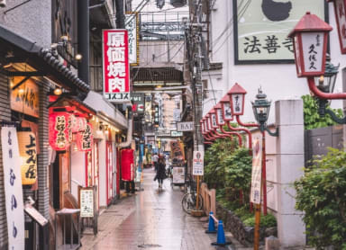 Walk down Hozenji Yokocho