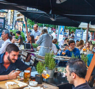 Aperitivo in the evening