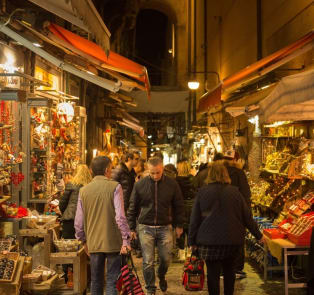 Experience the vibrant Via San Gregorio Armeno