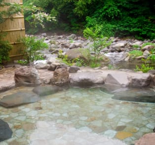 Hot spring bath in Hakone